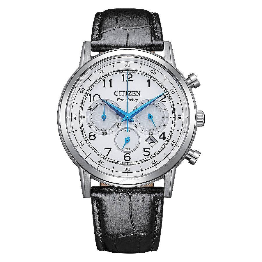 Citizen Eco-Drive Chronograph White Dial Men's Watch CA4630-02A - Dawson Watches