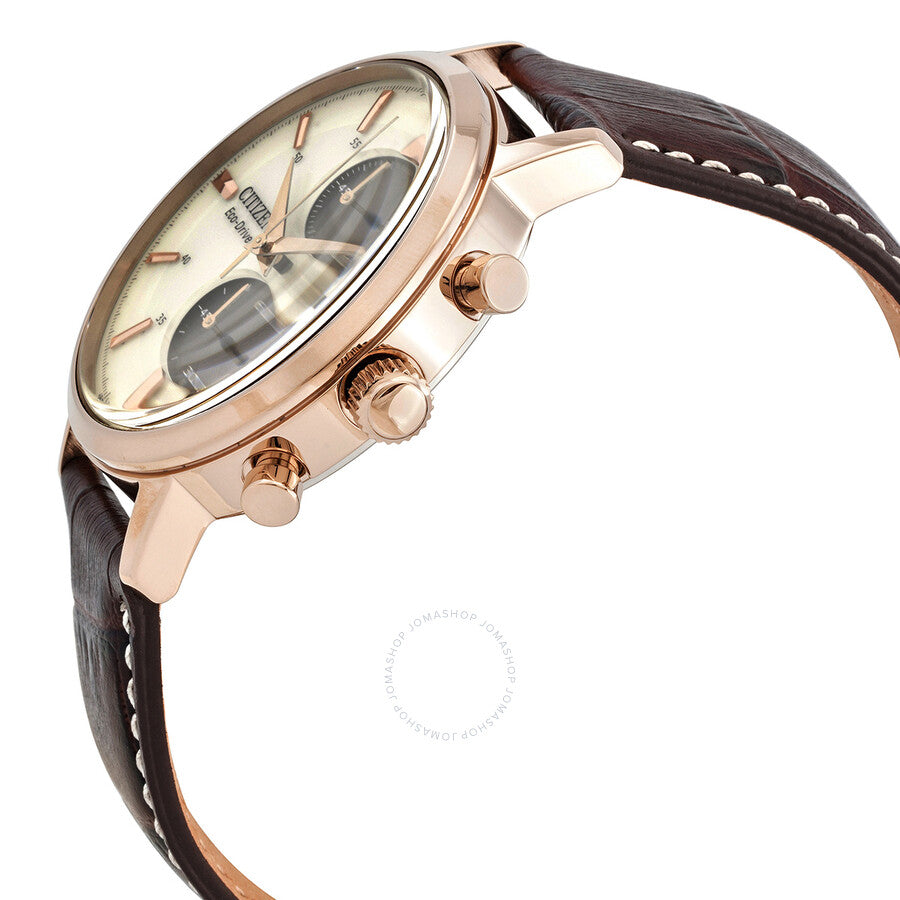 Citizen Eco-Drive Chronograph White Dial Men's Watch CA7063-12A - Dawson Watches #2