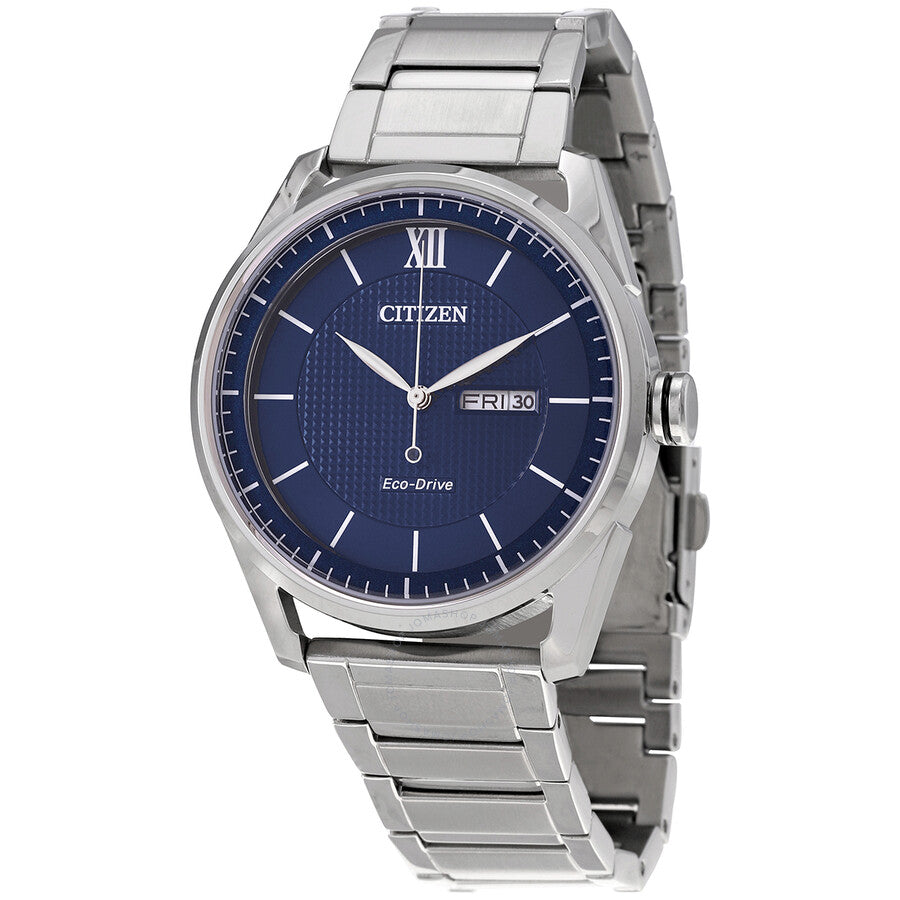 Citizen Eco-Drive Classic Blue Dial Men's Watch AW0081-54L - Dawson Watches