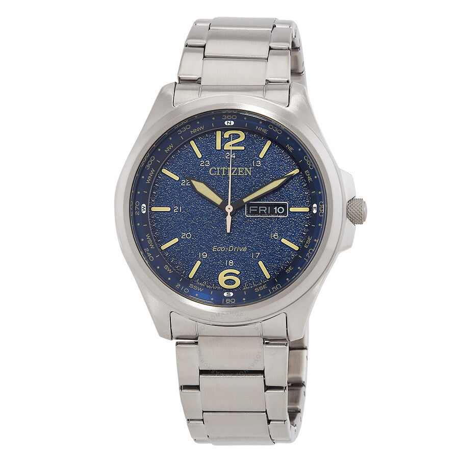 Citizen Eco-Drive Classic Blue Dial Men's Watch AW0110-58L - Dawson Watches