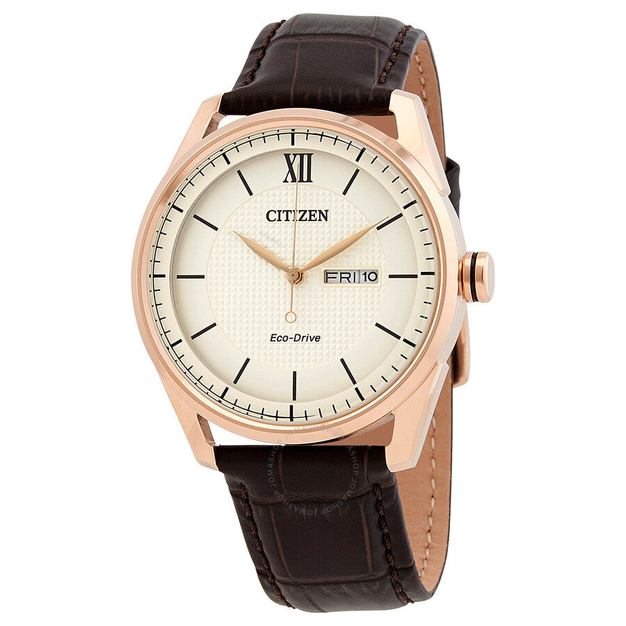 Citizen Eco-Drive Classic Ivory Dial Men's Watch AW0082-01A - Dawson Watches