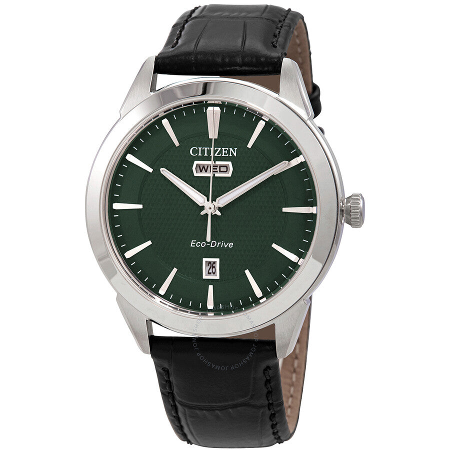 Citizen Eco-Drive Corso Green Dial Men's Watch AW0090-02X - Dawson Watches
