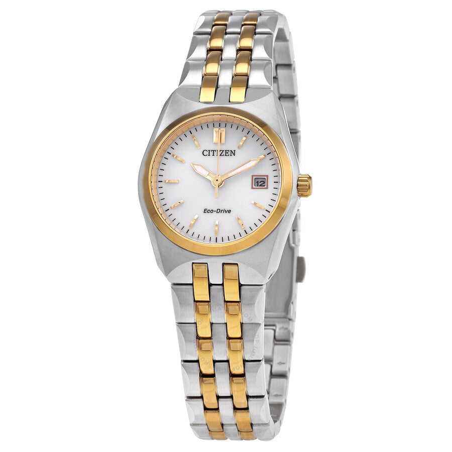 Citizen Eco-Drive Corso Silver Dial Ladies Watch EW2299-50A - Dawson Watches