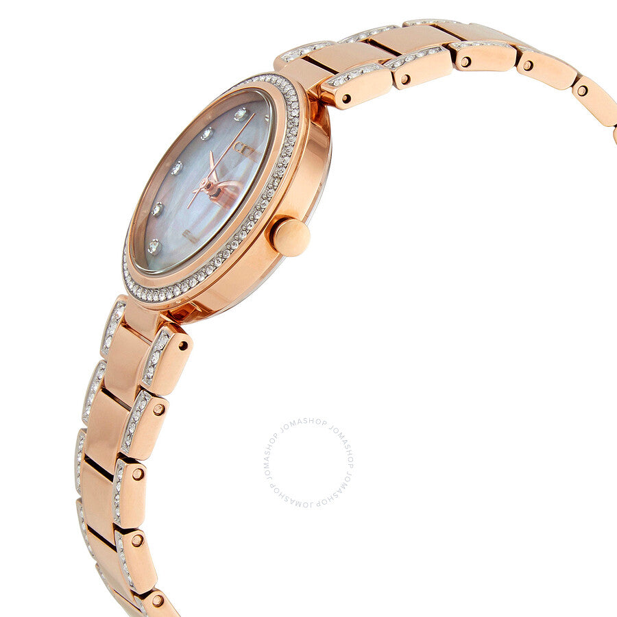 Citizen Eco-Drive Crystal Mother of Pearl Dial Ladies Watch EM0843-51D - Dawson Watches #2