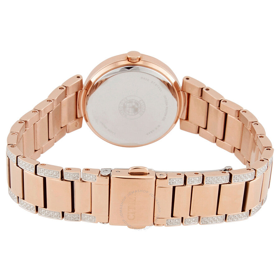 Citizen Eco-Drive Crystal Mother of Pearl Dial Ladies Watch EM0843-51D - Dawson Watches #3