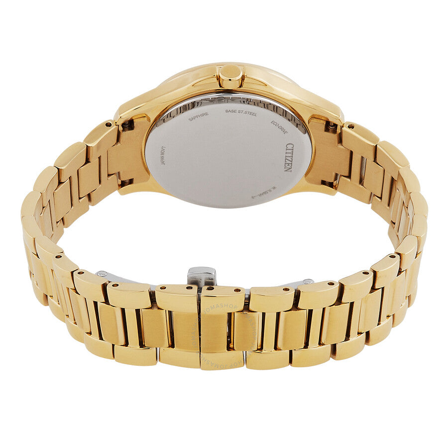Citizen Eco-Drive Crystal Mother of Pearl Dial Ladies Watch EW2642-59D - Dawson Watches #3