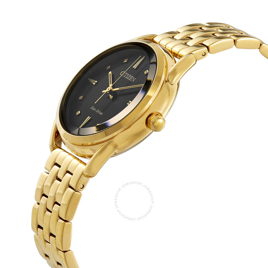 Citizen Eco-Drive Dress Classics Black Dial Ladies Watch FE7092-50E - Dawson Watches #2