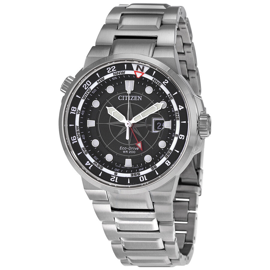 Citizen Eco-Drive Endeavor Black Dial Men's Watch BJ7140-53E - Dawson Watches