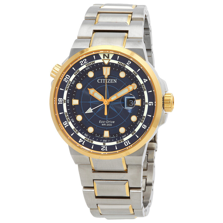 Citizen Eco-Drive Endeavor Blue Dial Men's Watch BJ7144-52L - Dawson Watches