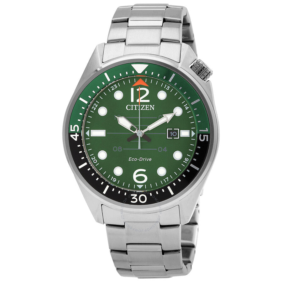 Citizen Eco-Drive Green Dial Men's Watch AW1715-86X - Dawson Watches
