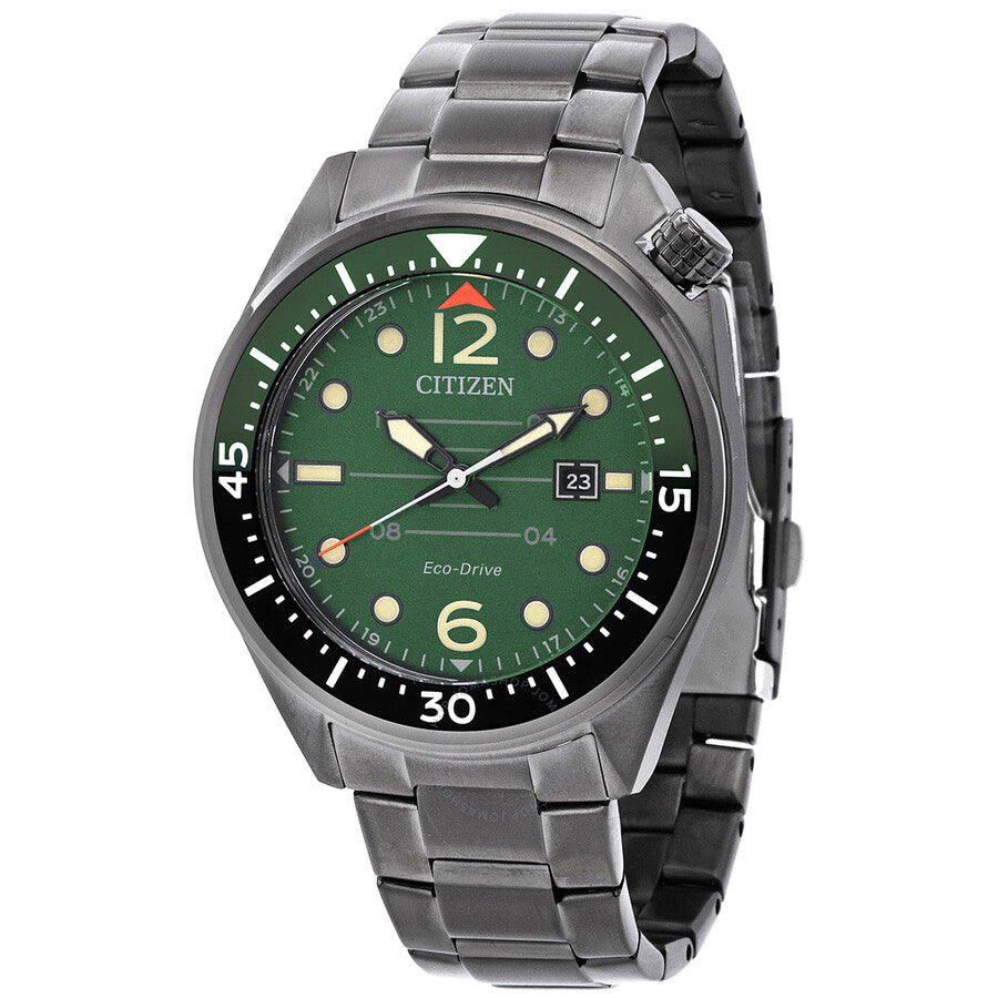 Citizen Eco-Drive Green Dial Men's Watch AW1717-81X - Dawson Watches