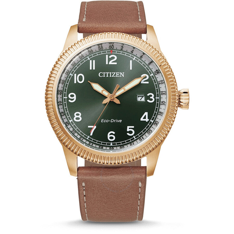 Citizen Eco-Drive Green Dial Men's Watch BM7483-15X - Dawson Watches