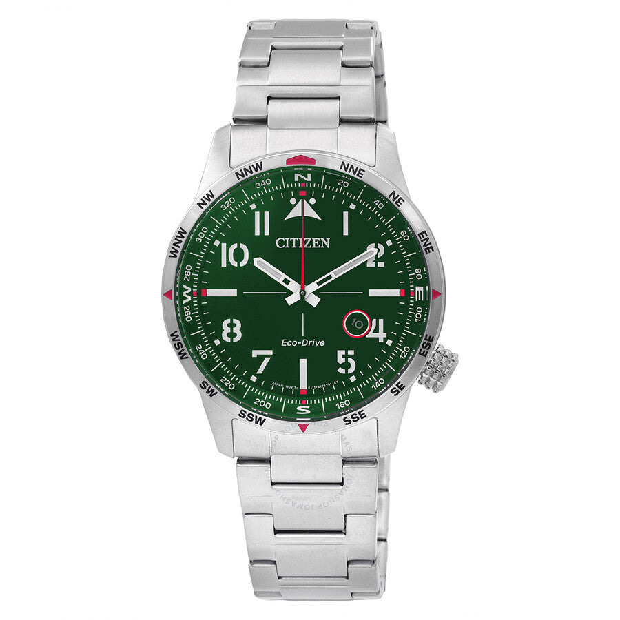 Citizen Eco-Drive Green Dial Men's Watch BM7551-84X - Dawson Watches