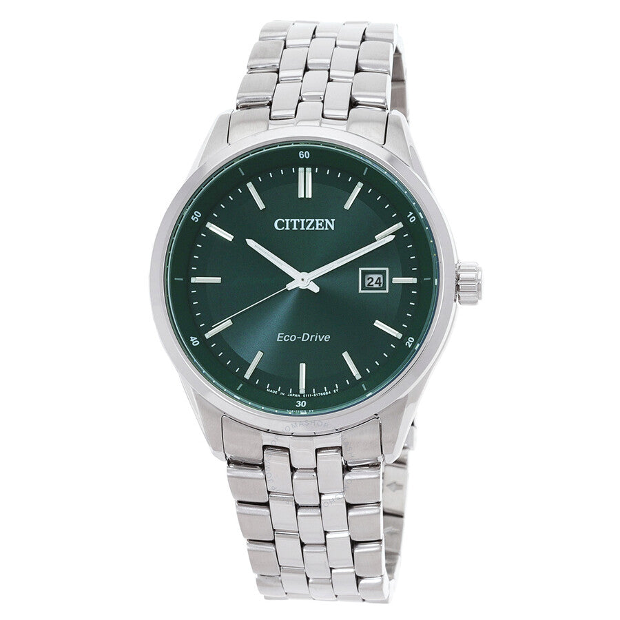 Citizen Eco-Drive Green Dial Men's Watch BM7569-89X - Dawson Watches