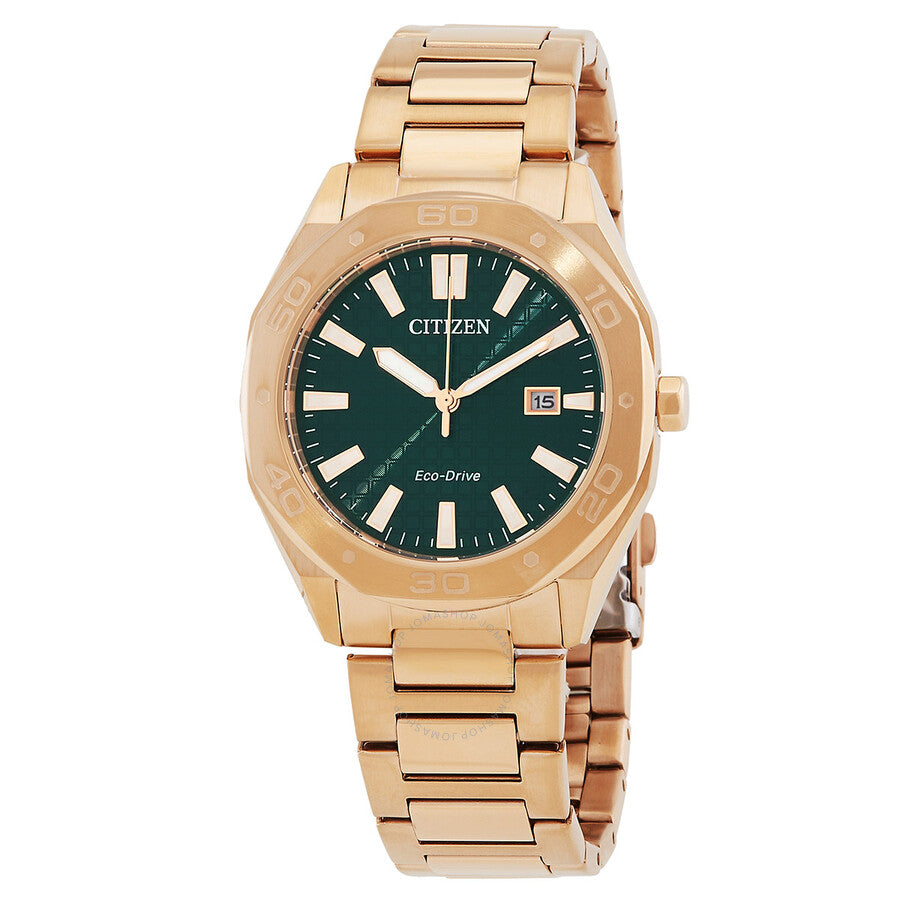 Citizen Eco-Drive Green Dial Men's Watch BM7633-81X - Dawson Watches