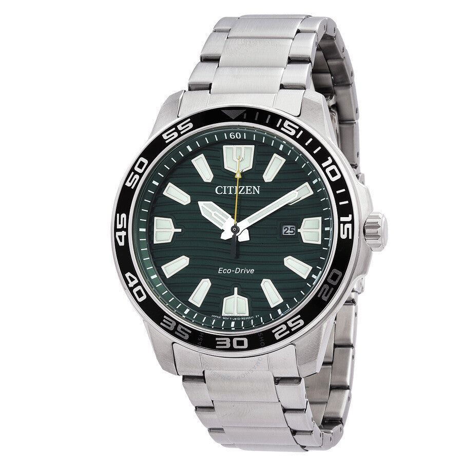 Citizen Eco-Drive Green Dial Men's Watch EW1701-56X - Dawson Watches