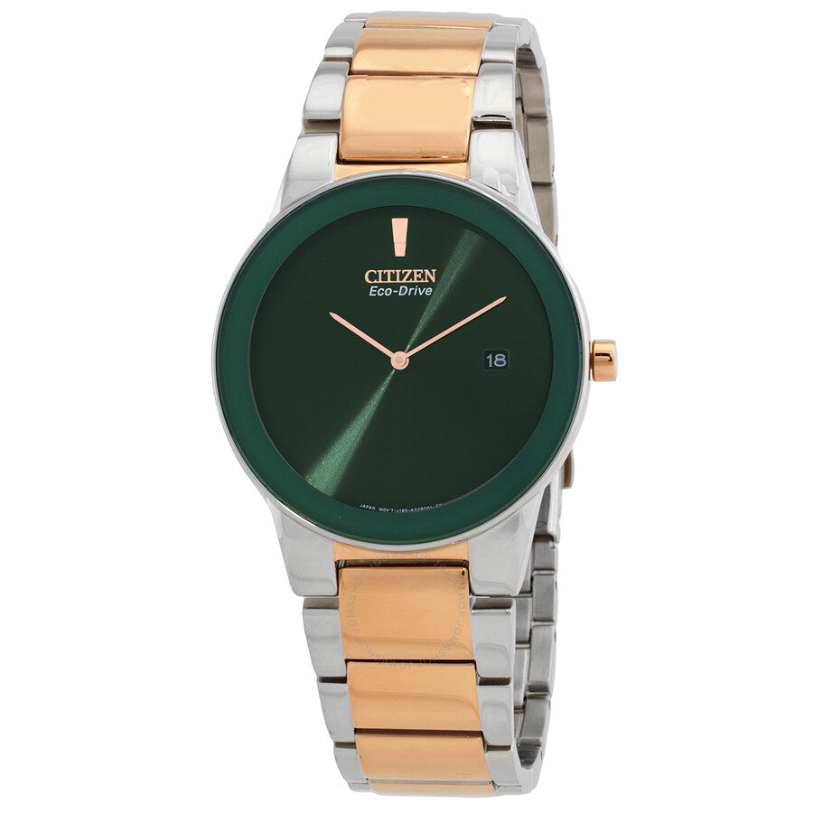 Citizen Eco-Drive Green Dial Two-Tone Men's Watch AU1064-85X - Dawson Watches