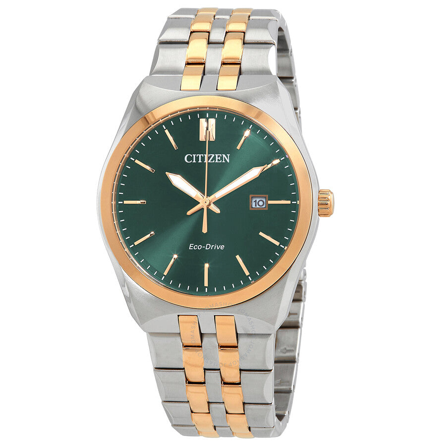 Citizen Eco-Drive Green Dial Two-Tone Men's Watch BM7339-89X - Dawson Watches