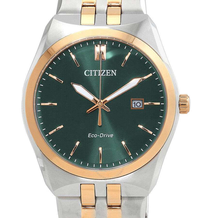 Citizen Eco-Drive Green Dial Two-Tone Men's Watch BM7339-89X - Dawson Watches #4