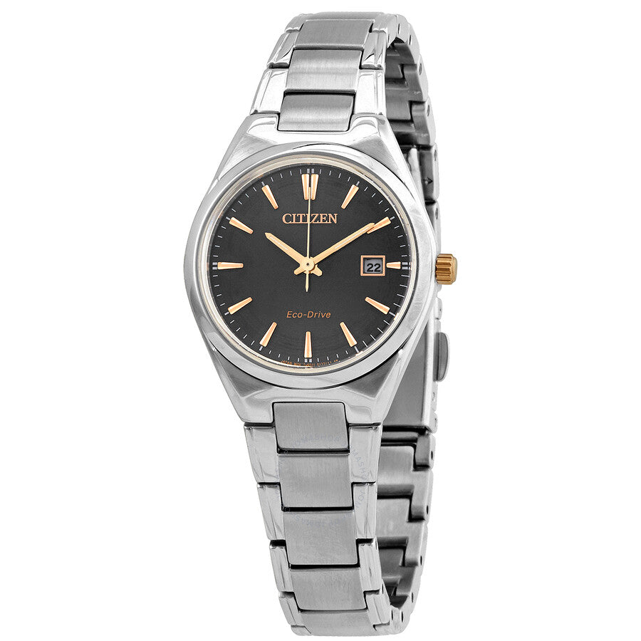 Citizen Eco-Drive Grey Dial Ladies Watch EW1970-55H - Dawson Watches