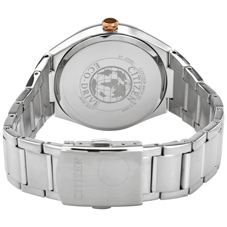 Citizen Eco-Drive Grey Dial Stainless Steel Men's Watch AW1376-55H - Dawson Watches #3