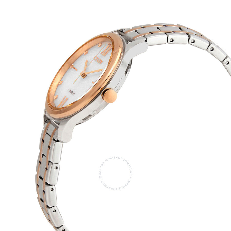 Citizen Eco-Drive Ivory Dial Two-tone Ladies Watch EM0506-77A - Dawson Watches #2