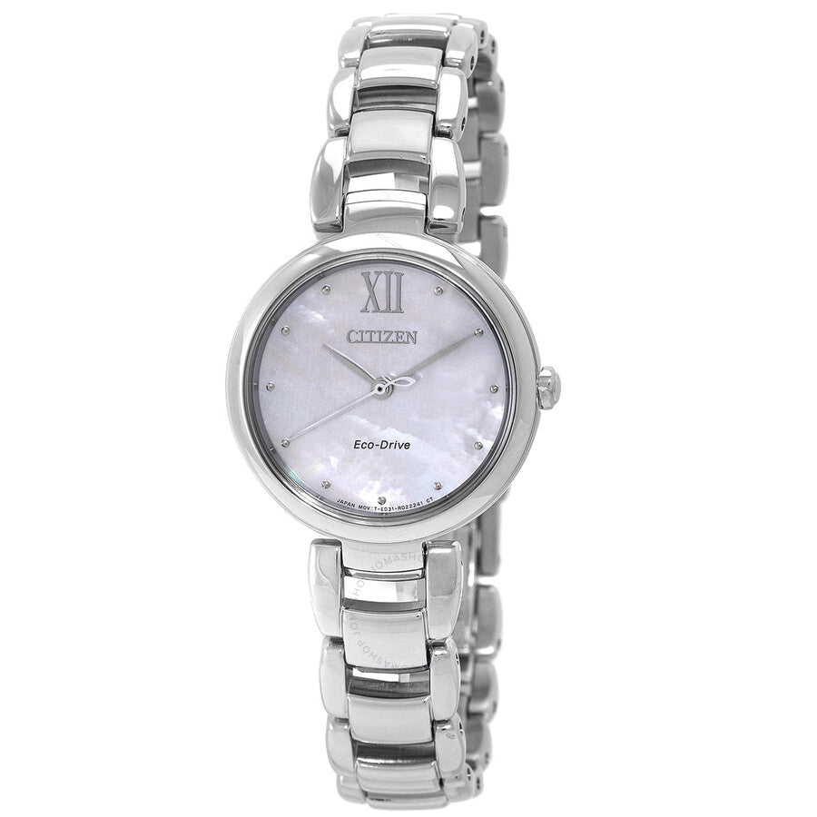 Citizen Eco-Drive Mother of Pearl Dial Ladies Watch EM0530-81D - Dawson Watches