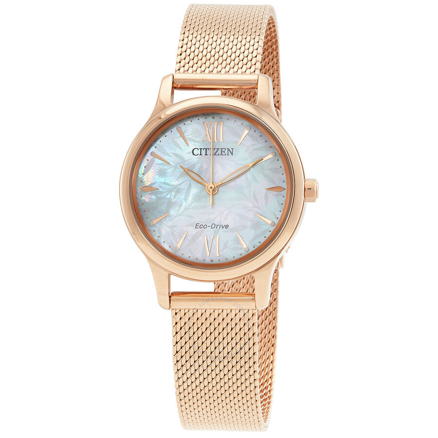 Citizen Eco-Drive Mother of Pearl Dial Ladies Watch EM0892-80D - Dawson Watches