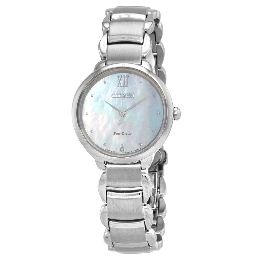 Citizen Eco-Drive Mother of Pearl Dial Ladies Watch EM0920-86D - Dawson Watches
