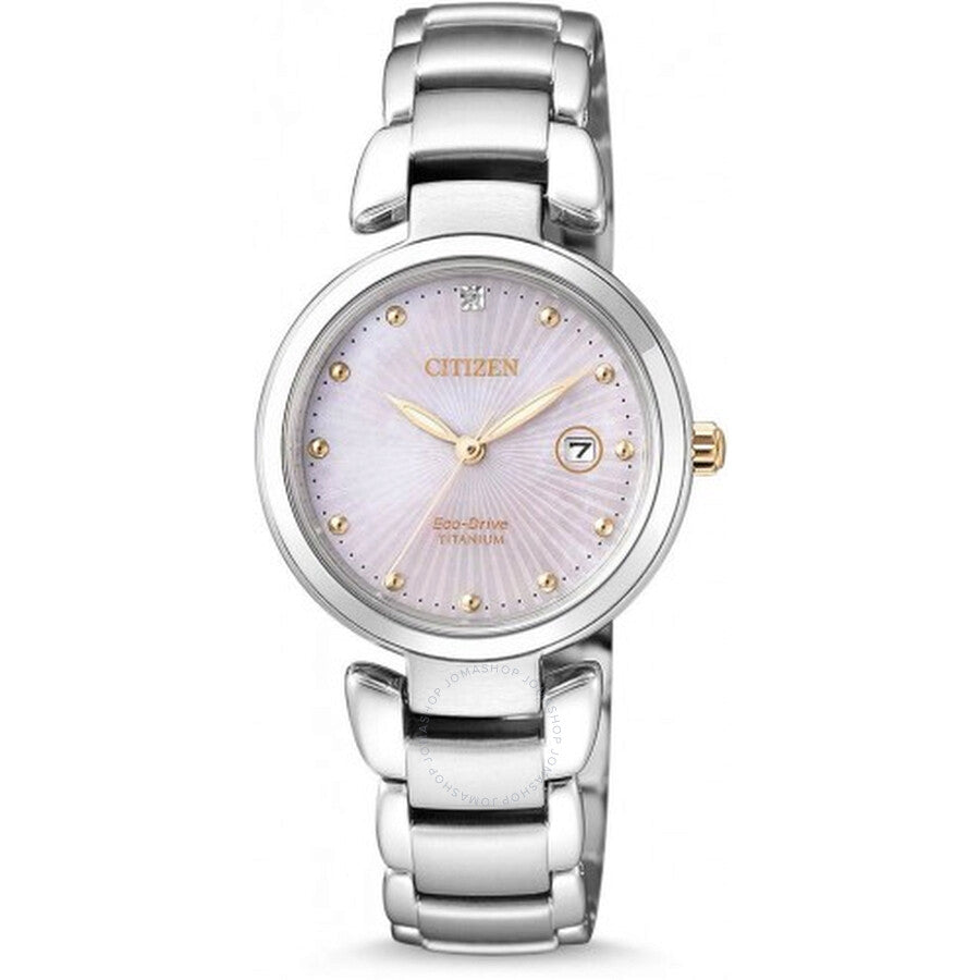 Citizen Eco-Drive Mother of Pearl Dial Ladies Watch EW2506-81Y - Dawson Watches