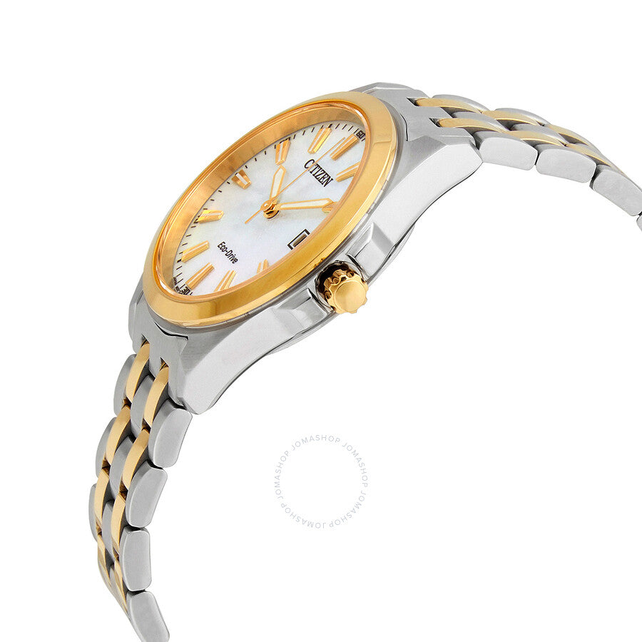 Citizen Eco-Drive Mother of Pearl Dial Two-tone Ladies Watch EO1224-54D - Dawson Watches #2