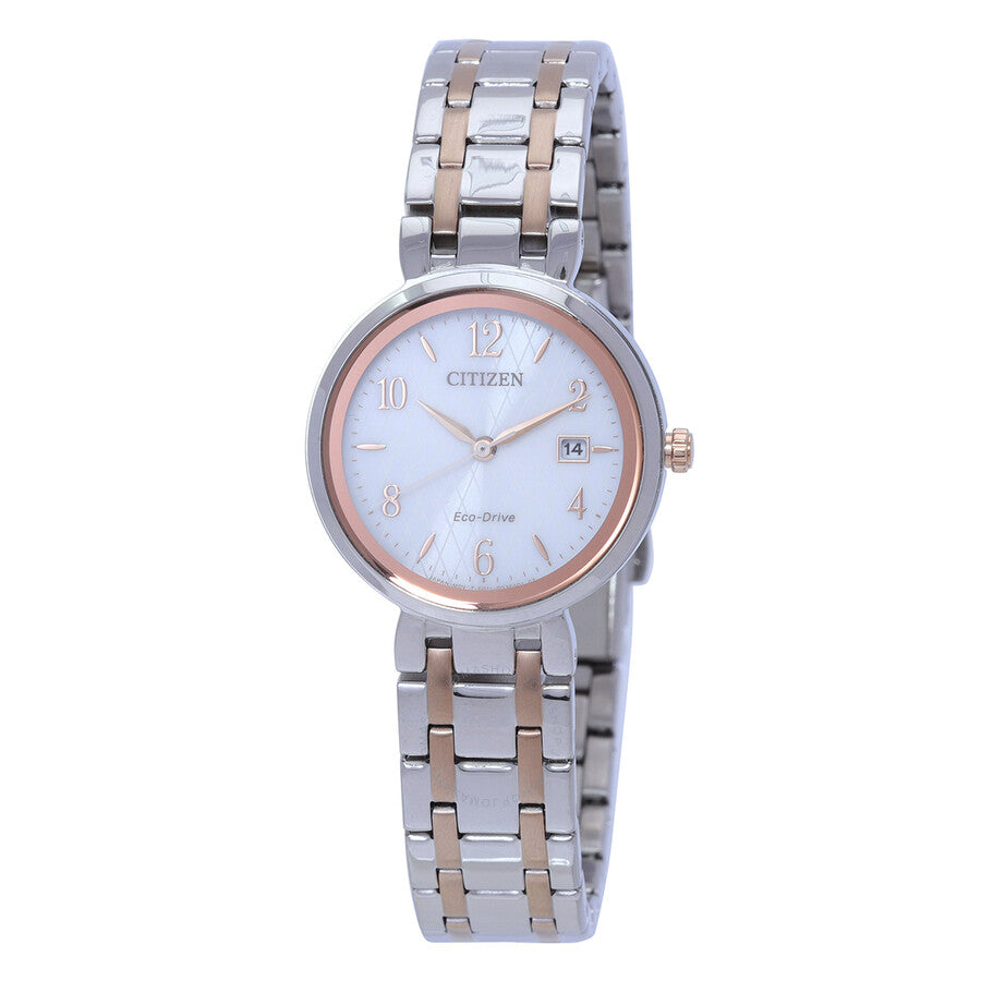Citizen Eco-Drive Mother of Pearl Dial Two-Tone Ladies Watch EW2696-84A - Dawson Watches