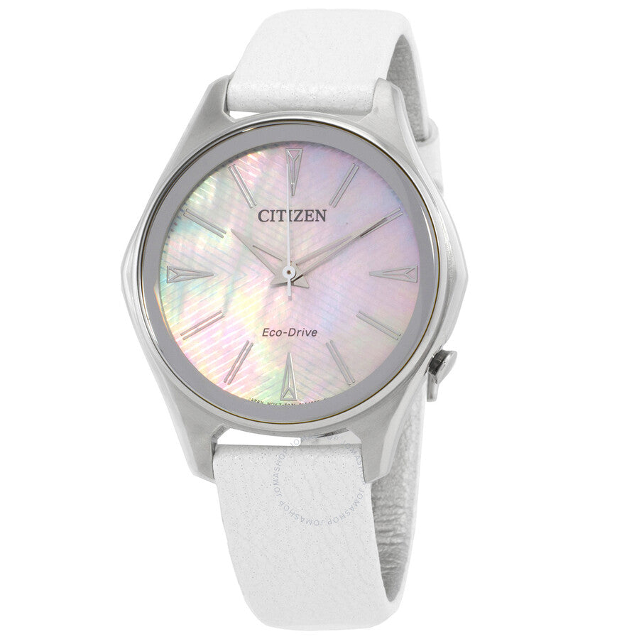 Citizen Eco-Drive Mother of Pearl Watch EM0597-12D - Dawson Watches