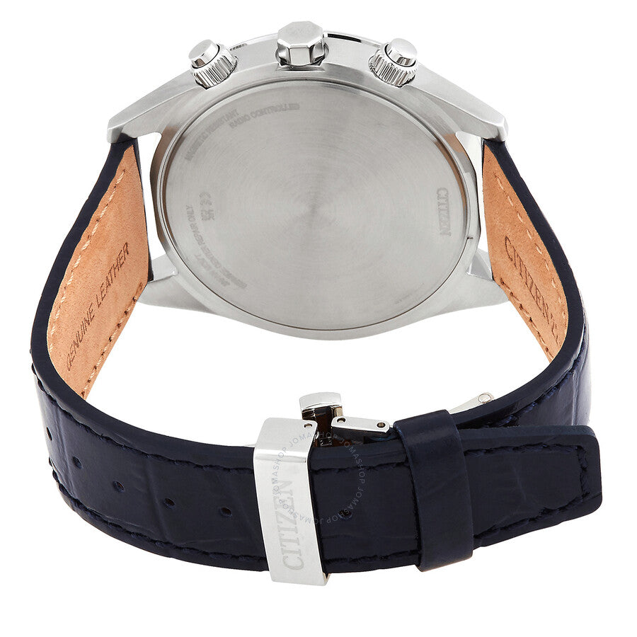 Citizen Eco-Drive Perpetual Alarm World Time Chronograph GMT White Dial Men's Watch AT8260-18A - Dawson Watches #3