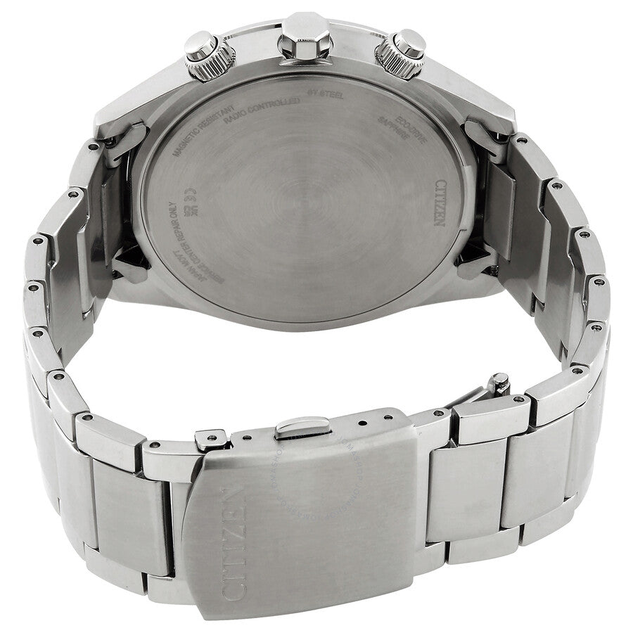 Citizen Eco-Drive Perpetual Alarm World Time Chronograph GMT White Dial Men's Watch AT8260-85A - Dawson Watches #3