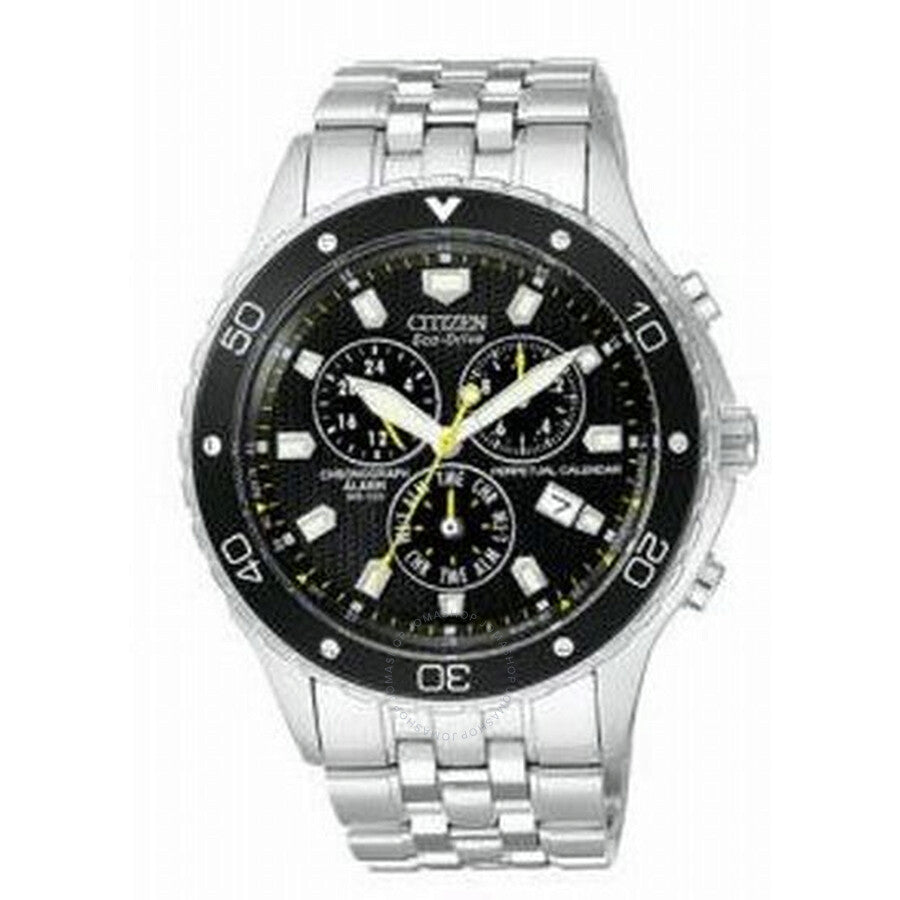 Citizen Eco-Drive Perpetual Calendar Black Stainless Steel Men's Watch BL5290-59E - Dawson Watches