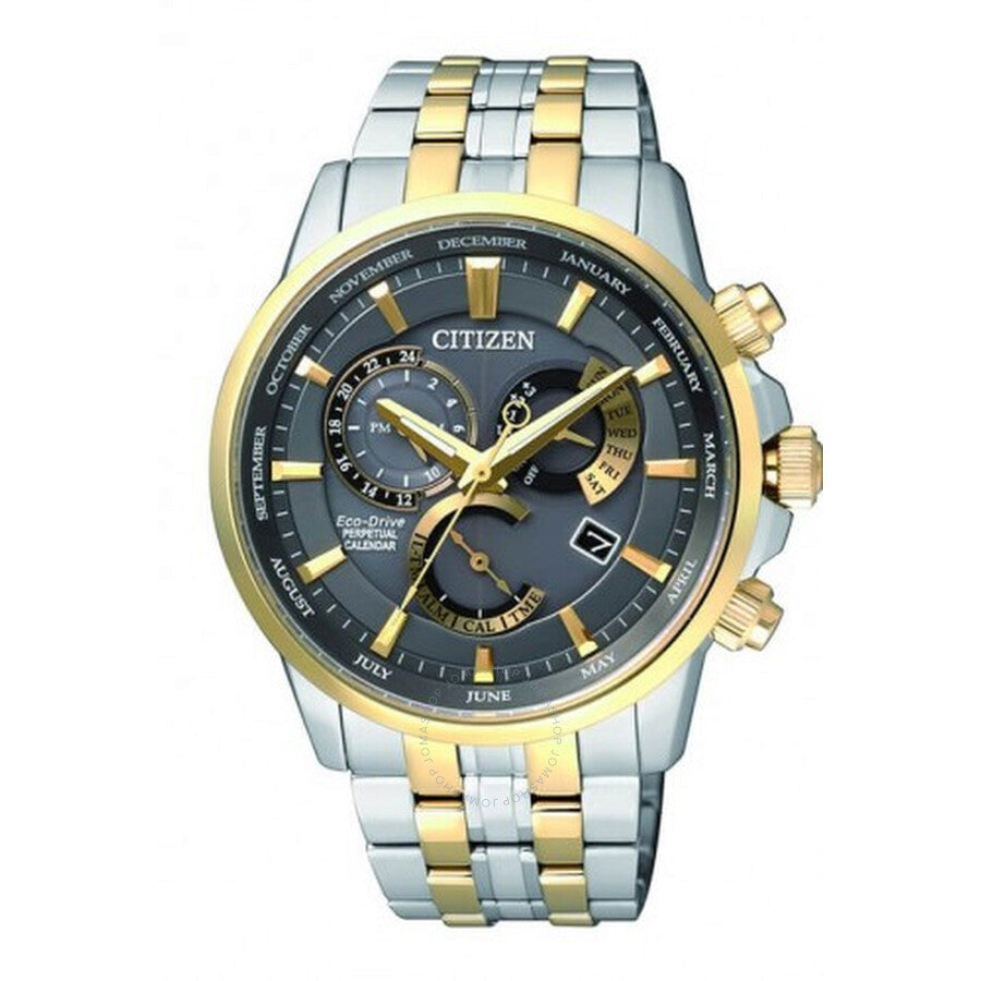 Citizen Eco-Drive Perpetual Calendar Chronograph Two-tone Men's Watch BL8144-89H - Dawson Watches
