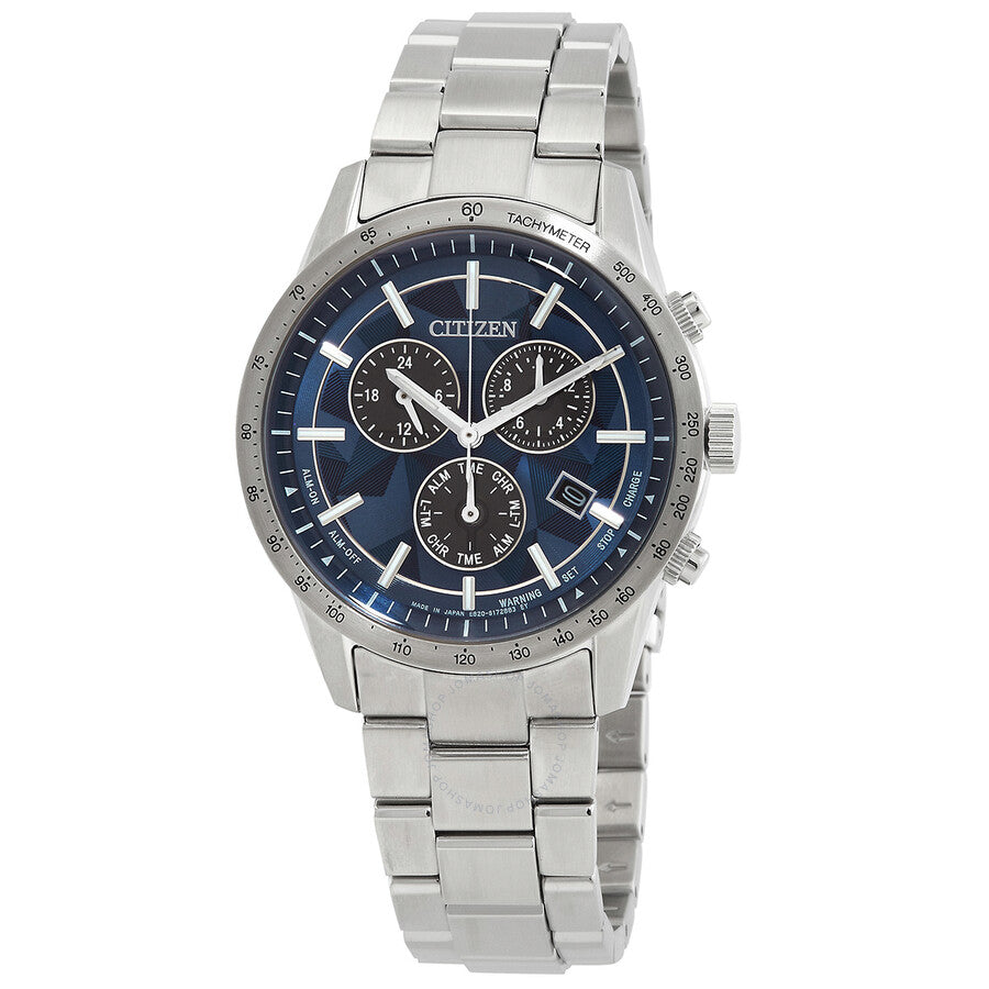 Citizen Eco-Drive Perpetual Chronograph Blue Dial Men's Watch BL5590-55L - Dawson Watches