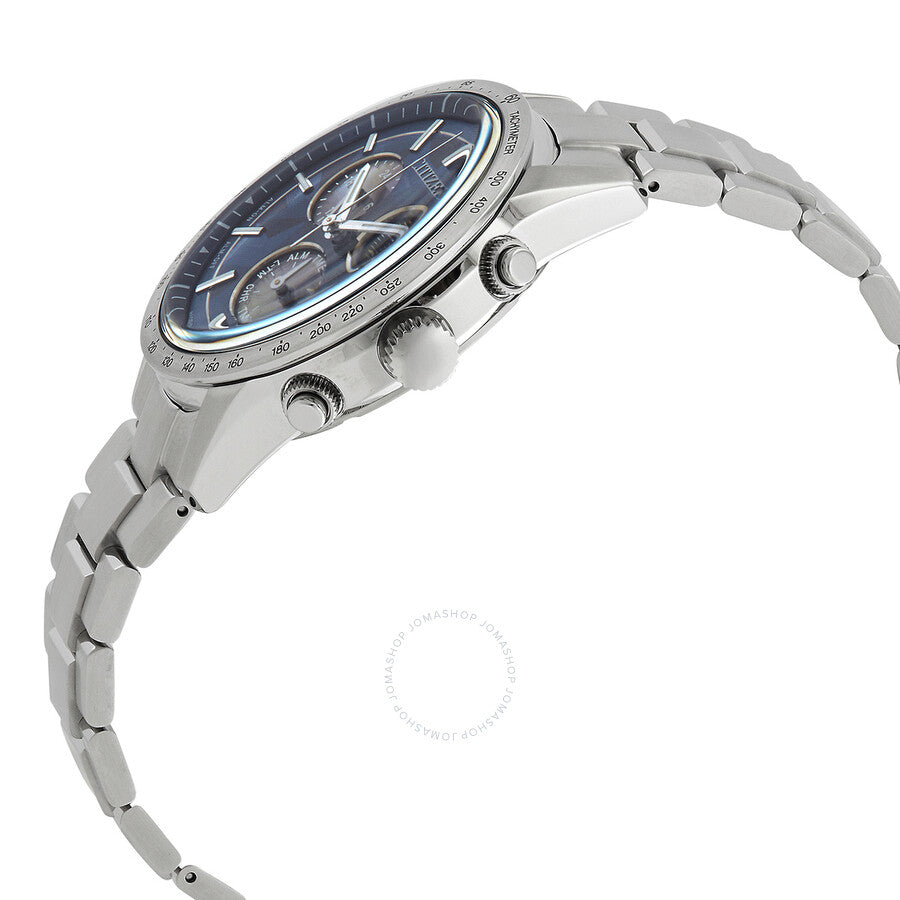 Citizen Eco-Drive Perpetual Chronograph Blue Dial Men's Watch BL5590-55L - Dawson Watches #2