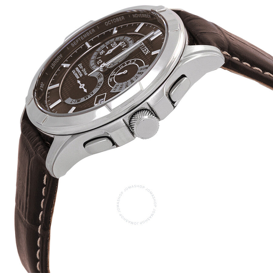 Citizen Eco-Drive Perpetual GMT Brown Dial Men's Watch BL8160-07X - Dawson Watches #2