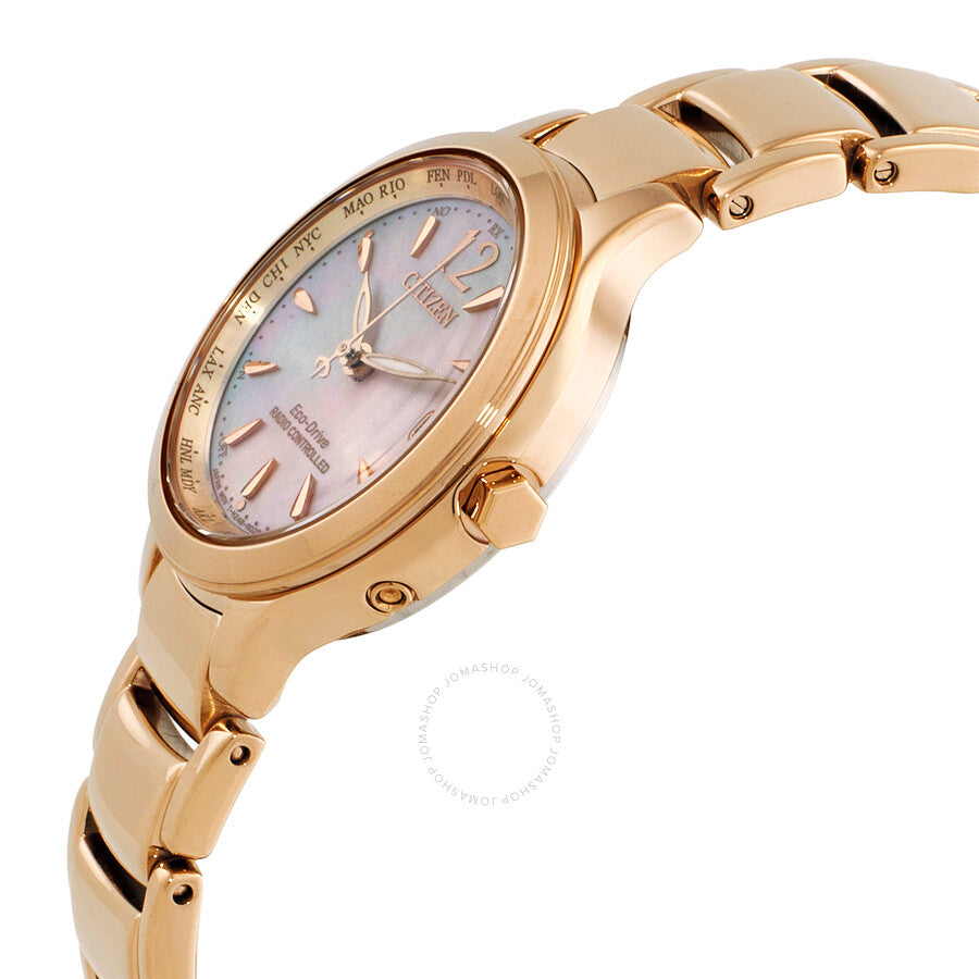 Citizen Eco-Drive Perpetual World Time Mother of Pearl Dial Ladies Watch EC1173-87Y - Dawson Watches #2