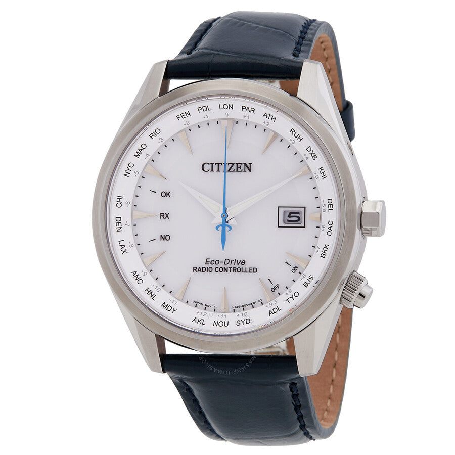 Citizen Eco-Drive Perpetual World Time Silver Dial Watch CB0270-10A - Dawson Watches