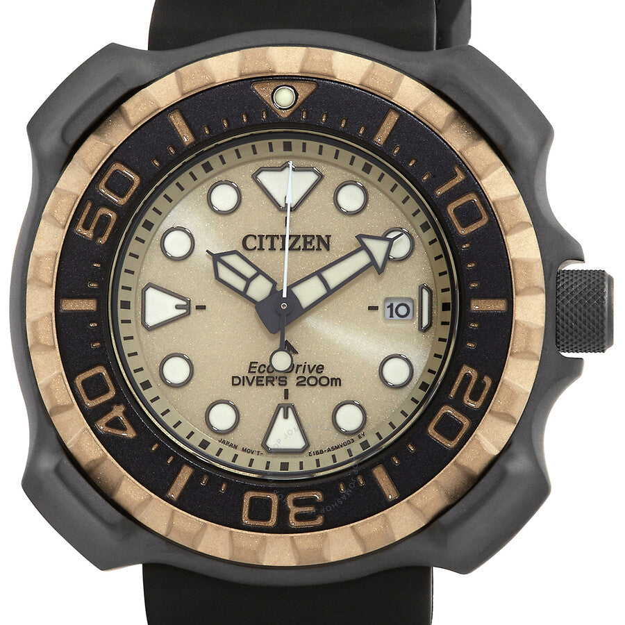 Citizen Eco-Drive Promaster Marine Gold Dial Men's Watch BN0226-10P - Dawson Watches #4