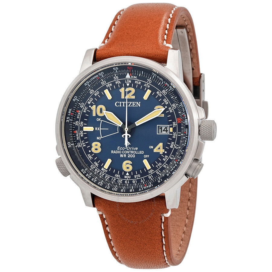 Citizen Eco-Drive Promaster Sky Perpetual World Time Blue Dial Men's Watch CB0240-11L - Dawson Watches