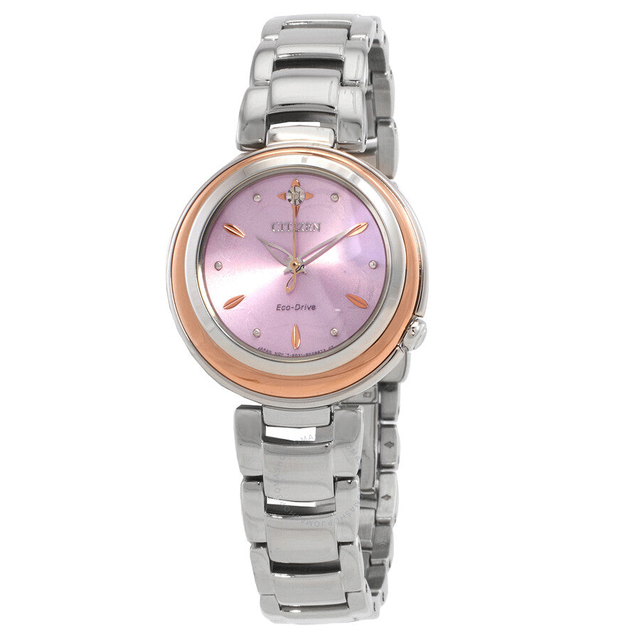 Citizen Eco-Drive Purple Dial Ladies Watch EM0588-81X - Dawson Watches