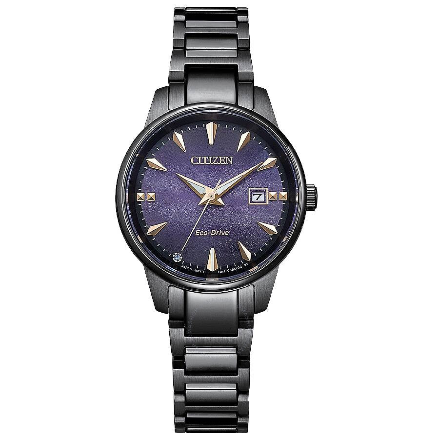 Citizen Eco-Drive Purple Dial Ladies Watch EW2595-81X - Dawson Watches