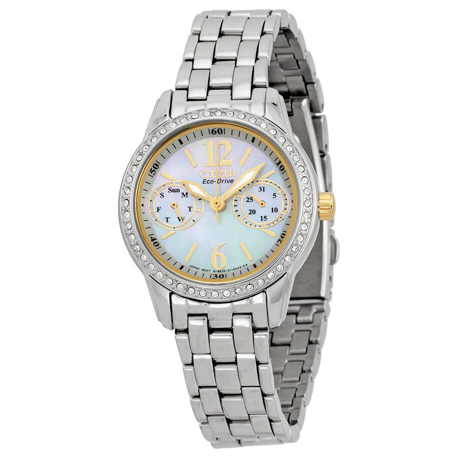 Citizen Eco-Drive Silhouette Crystal Ladies Watch FD1034-55D - Dawson Watches