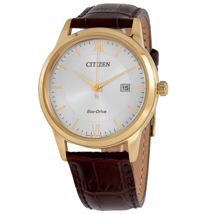 Citizen Eco-Drive Silver Dial Men's Watch AW1232-12A - Dawson Watches