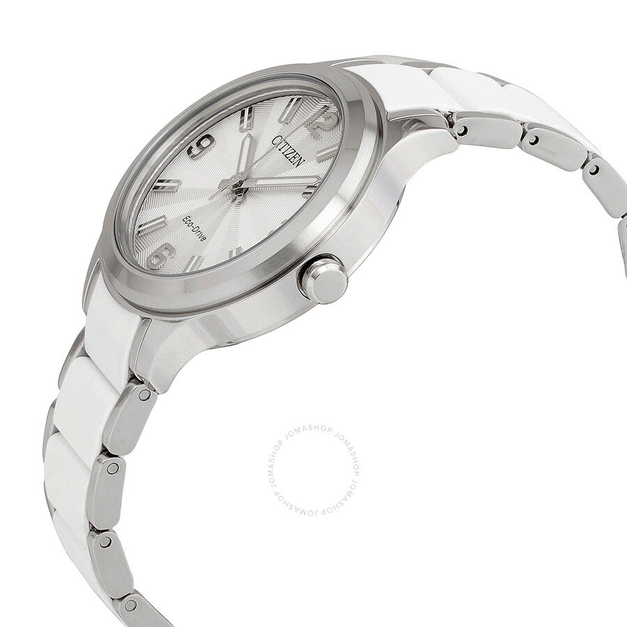 Citizen Eco-Drive Silver Dial Stainless Steel Ladies Watch FE7071-84A - Dawson Watches #2
