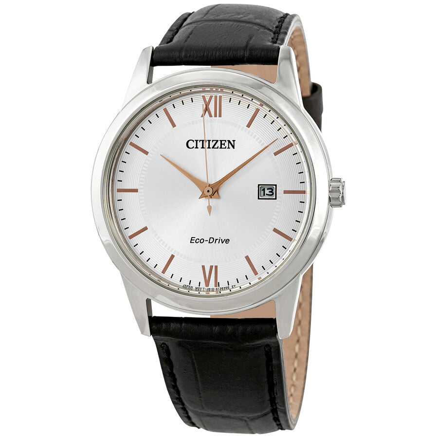 Citizen Eco-Drive Silver Dial Stainless Steel Men's Watch AW1236-11A - Dawson Watches